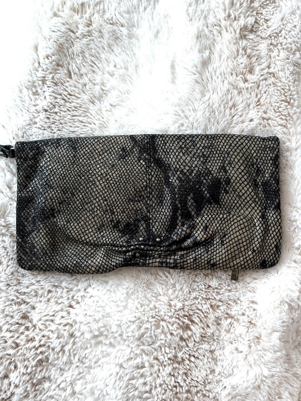 Junior Drake Soft Leather Snakeskin Wristlet Wallet
